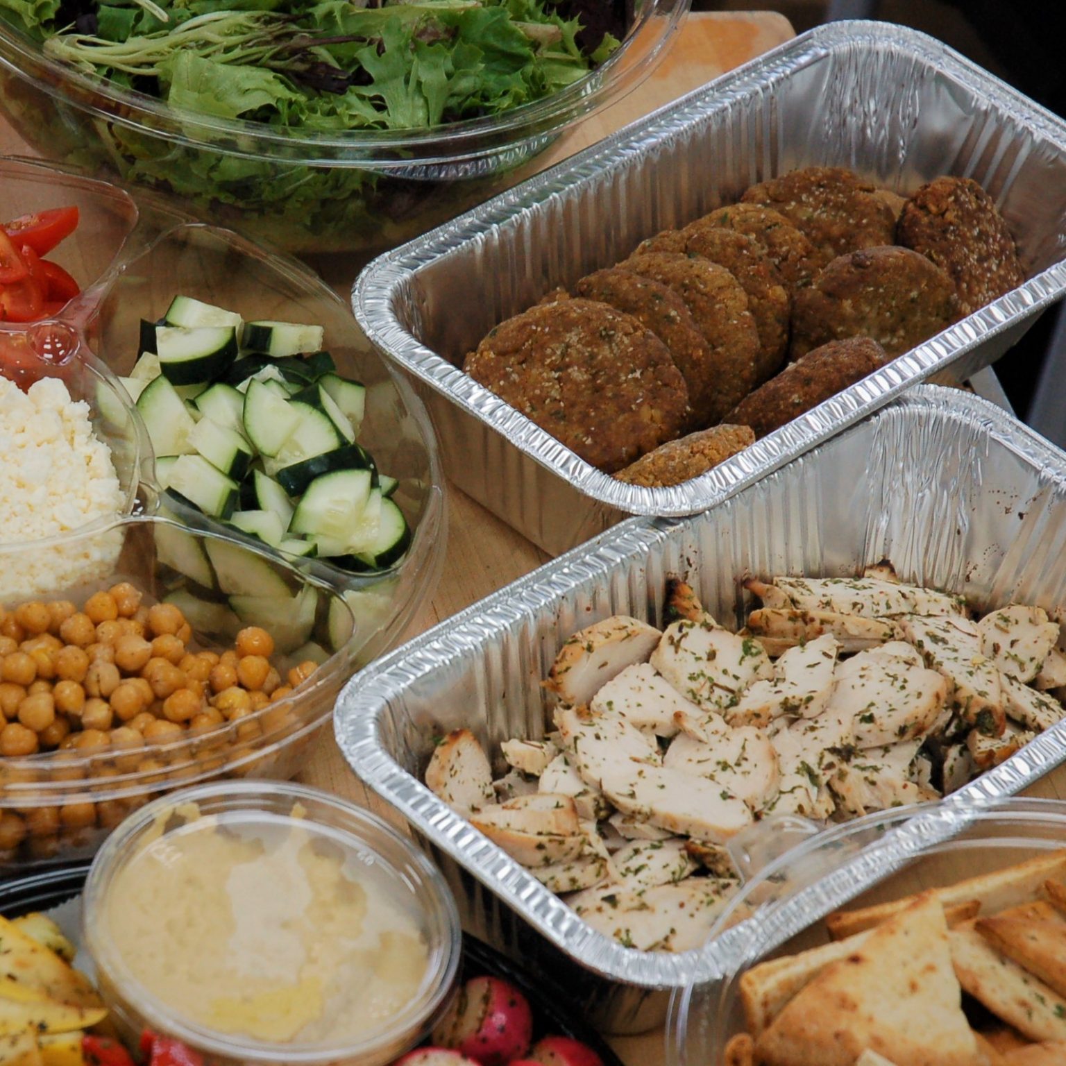 Build a Pita Bar - Aynie's Corporate Catering