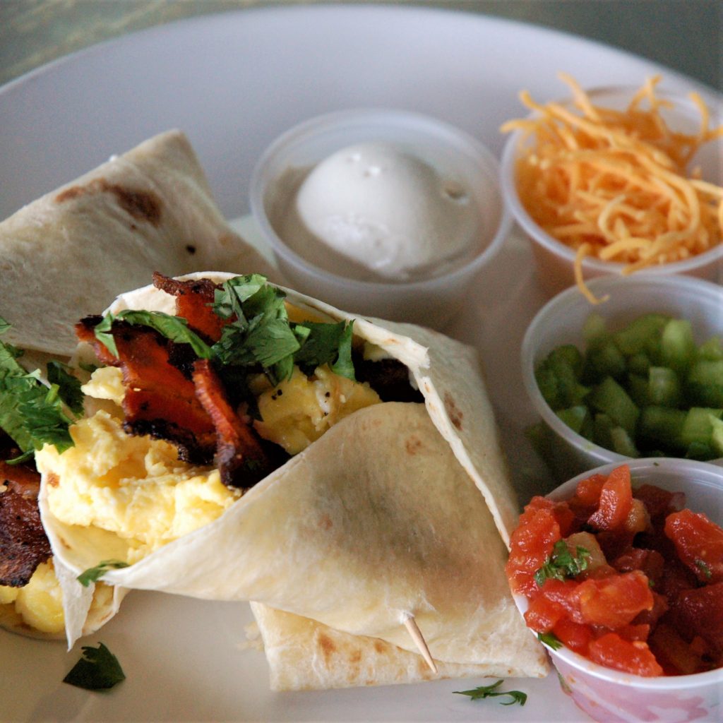 Breakfast Burrito Bar Aynie's Corporate Catering