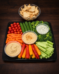Spreads & Dips with Crispy Veggies, Pita Chips