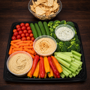 Spreads & Dips with Crispy Veggies, Pita Chips