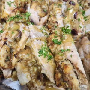 Cranberry Sage Stuffed Chicken