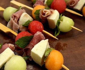 Prosciutto, Melon & Mozzarella Bites