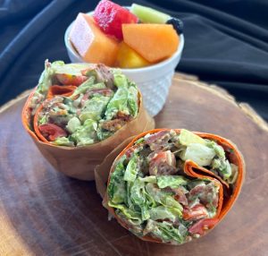 Chopped Avocado BLT Wrap
