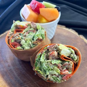 Chopped Avocado BLT Wrap