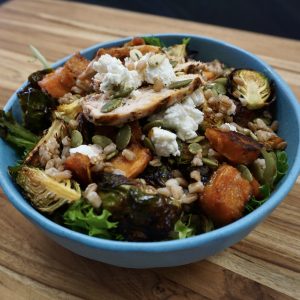 Maple Roasted Winter Vegetable Bowl