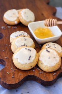 Honey Lavender Shortbread Cookies