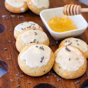 Honey Lavender Shortbread Cookies