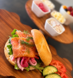 Bagel Bar with Smoked Salmon