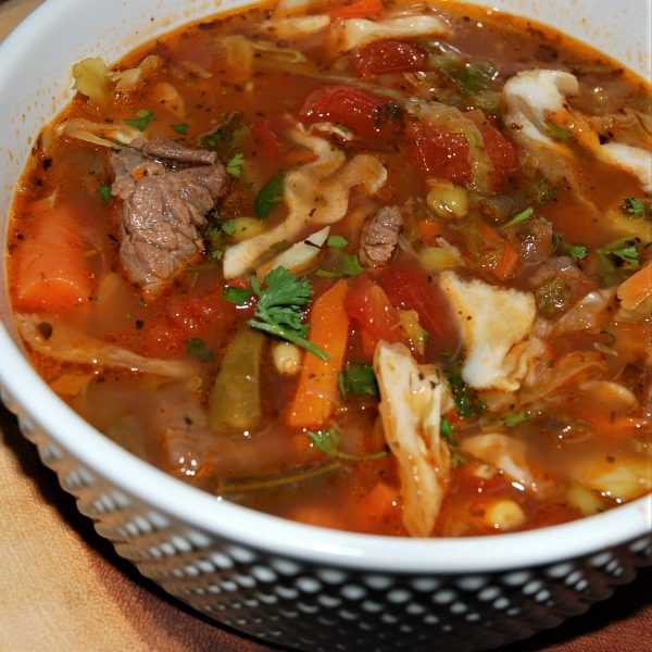 Beef Vegetable with Barley Soup